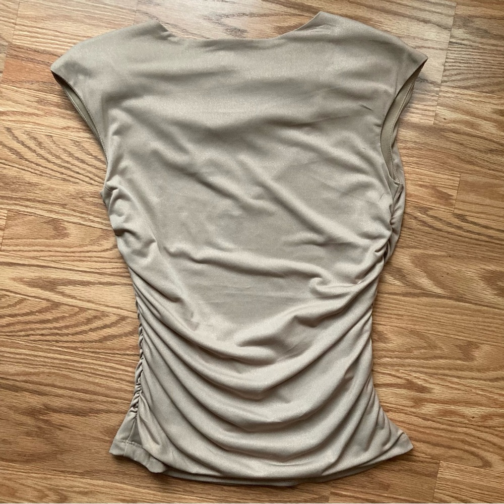 Rouched Cowl Neck Top - Picture 6 of 10